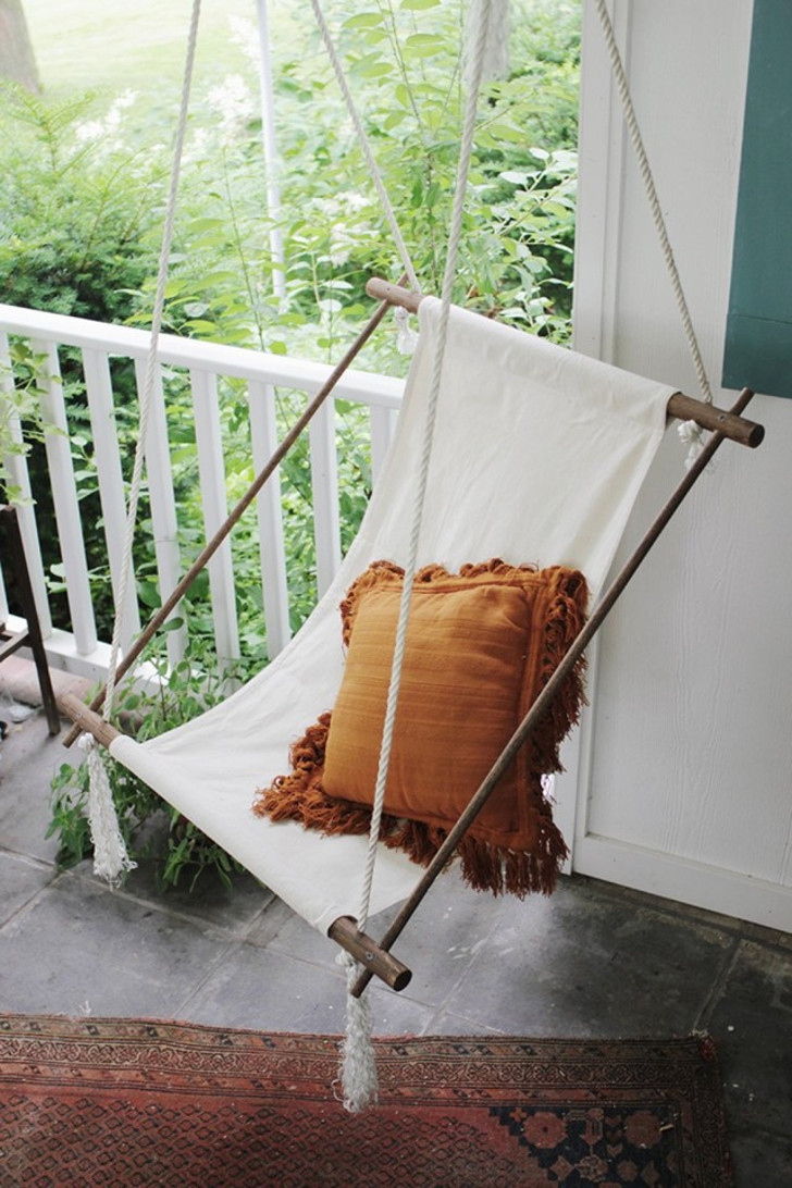 Минималистичное кресло-гамак. © Flipboard