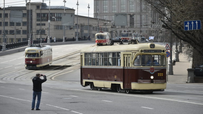 Парад трамваев пройдет повторно в День московского транспорта в 2019 году