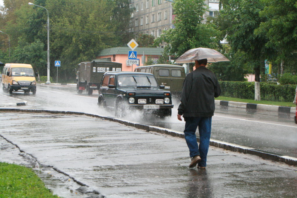 Погода на завтра клин московская. Затоп на перекрестках.