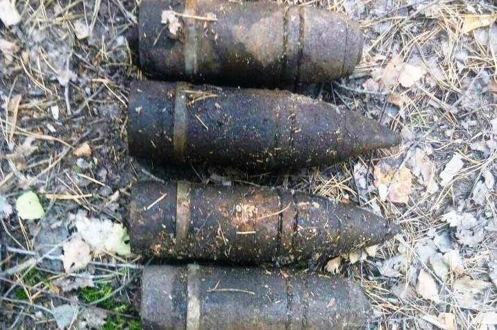 В Подмосковье  нашли семь снарядов времен войны