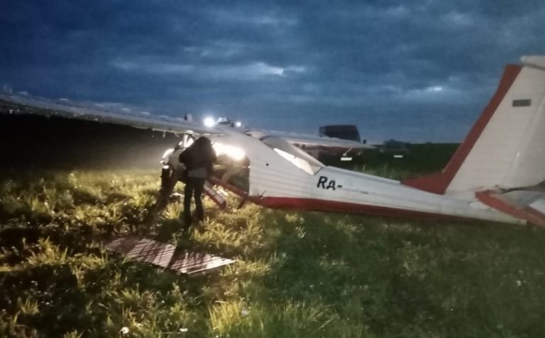 В Щекино совершил жесткую посадку легкомоторный самолёт