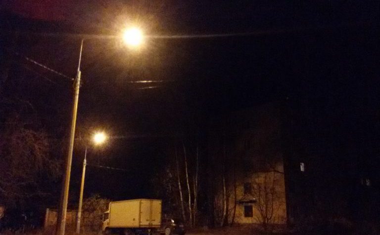 Уличное освещение частично появилось в Клин-9