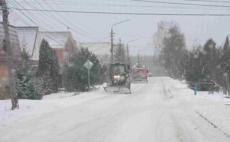 снегопад; расчистка улиц